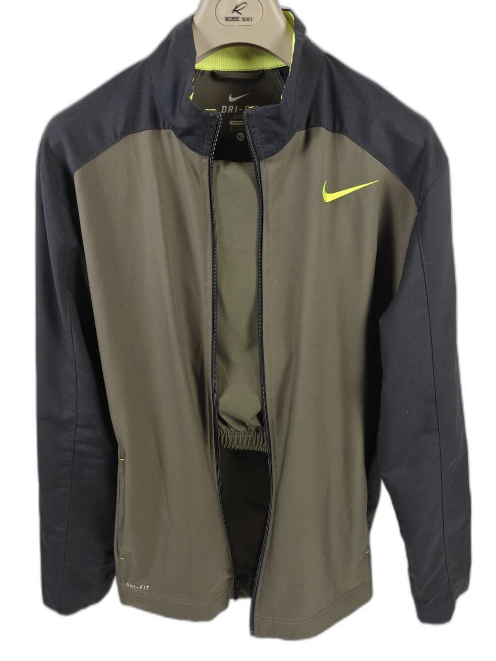 Men’s Nike Dri-FIT Tracksuit Olive Black Size XL Jacket & Pants Set